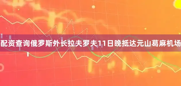 配资查询俄罗斯外长拉夫罗夫11日晚抵达元山葛麻机场