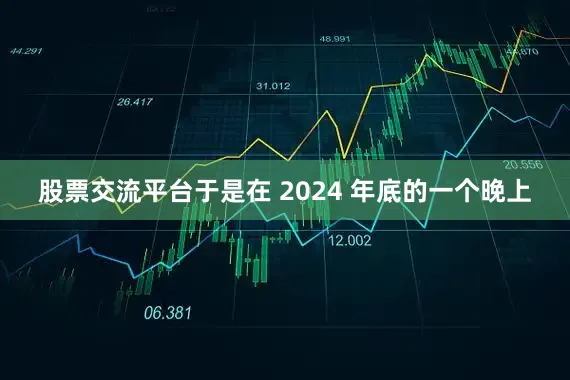 股票交流平台 于是在 2024 年底的一个晚上
